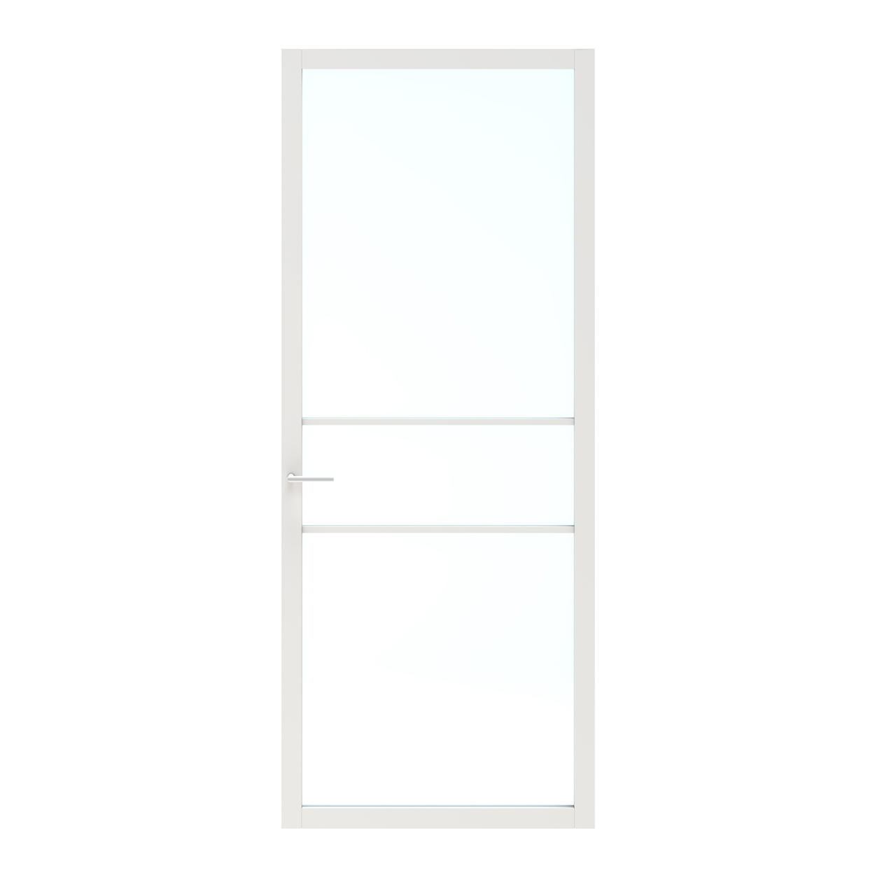 Binnendeur Skantrae SSL 14610 Blank Glas Wit Gelakt
